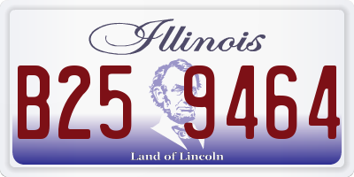 IL license plate B259464