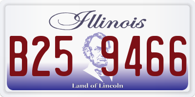 IL license plate B259466