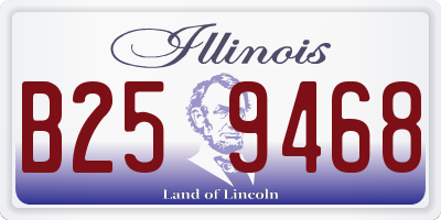 IL license plate B259468