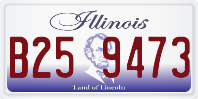 IL license plate B259473