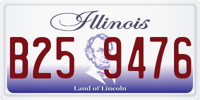 IL license plate B259476