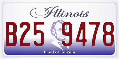 IL license plate B259478