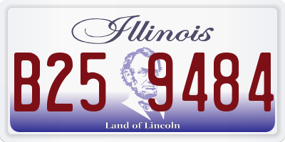 IL license plate B259484