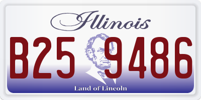 IL license plate B259486