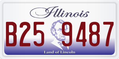 IL license plate B259487