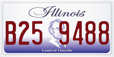 IL license plate B259488