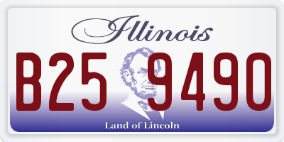 IL license plate B259490