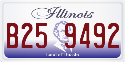 IL license plate B259492