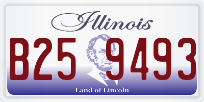 IL license plate B259493