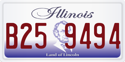 IL license plate B259494