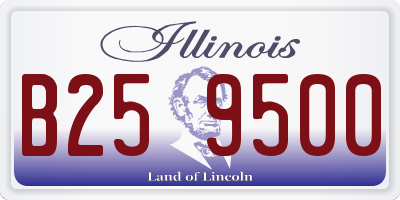 IL license plate B259500