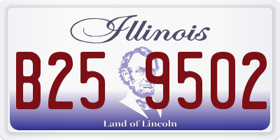 IL license plate B259502