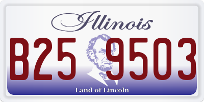 IL license plate B259503