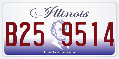 IL license plate B259514