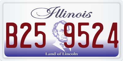 IL license plate B259524
