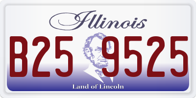 IL license plate B259525