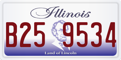 IL license plate B259534