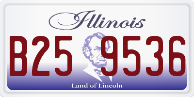 IL license plate B259536
