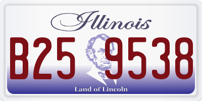 IL license plate B259538