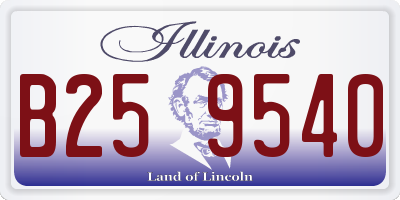 IL license plate B259540