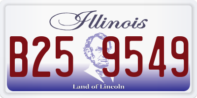 IL license plate B259549