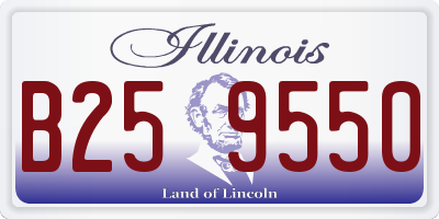 IL license plate B259550