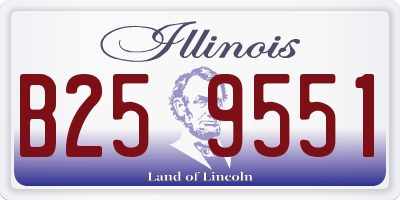 IL license plate B259551
