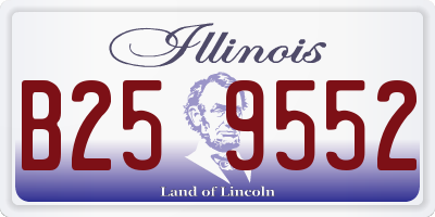 IL license plate B259552