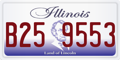 IL license plate B259553