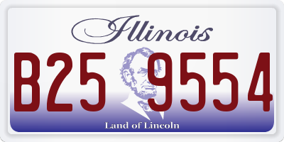 IL license plate B259554