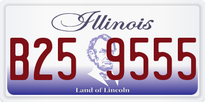 IL license plate B259555