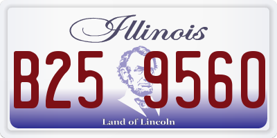 IL license plate B259560