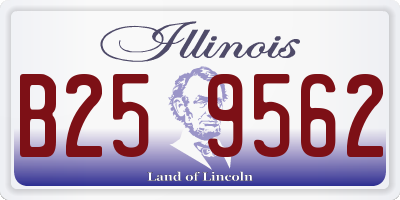 IL license plate B259562