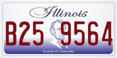 IL license plate B259564