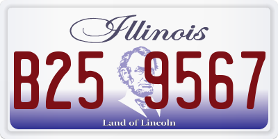 IL license plate B259567