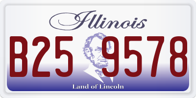 IL license plate B259578