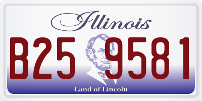 IL license plate B259581