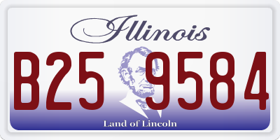 IL license plate B259584