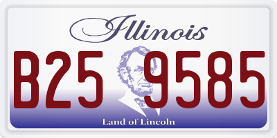 IL license plate B259585