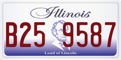 IL license plate B259587
