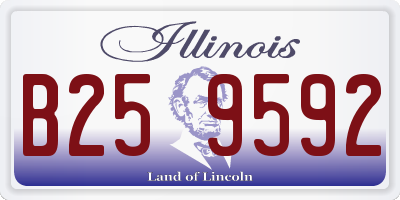 IL license plate B259592