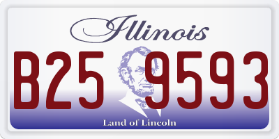 IL license plate B259593