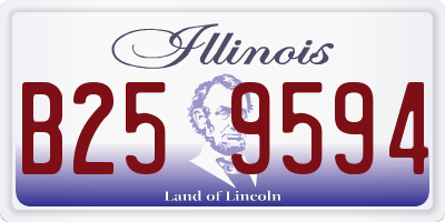 IL license plate B259594