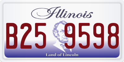 IL license plate B259598