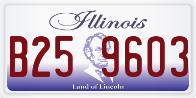 IL license plate B259603