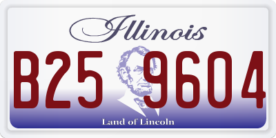 IL license plate B259604