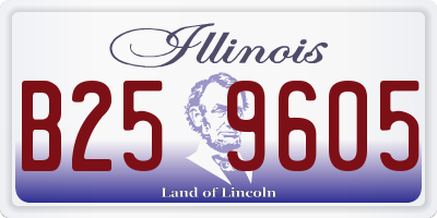 IL license plate B259605