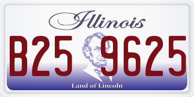 IL license plate B259625
