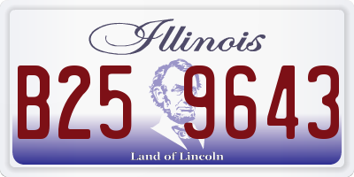 IL license plate B259643