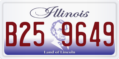 IL license plate B259649